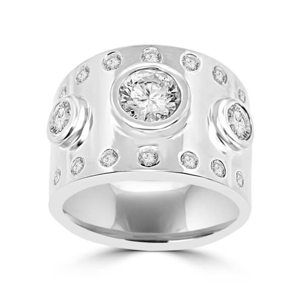 Ring With 12 Round Diamond